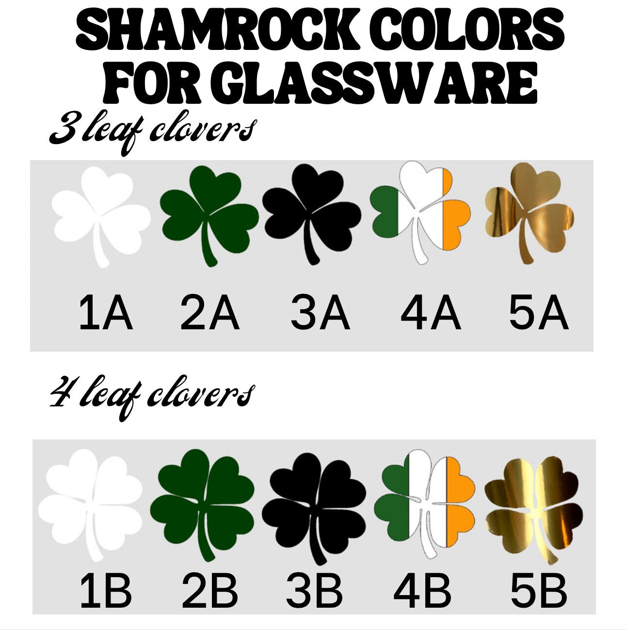 Custom Shamrock Pint Glass | Custom Shamrock | Custom Clover | St. Patrick's Day Glass