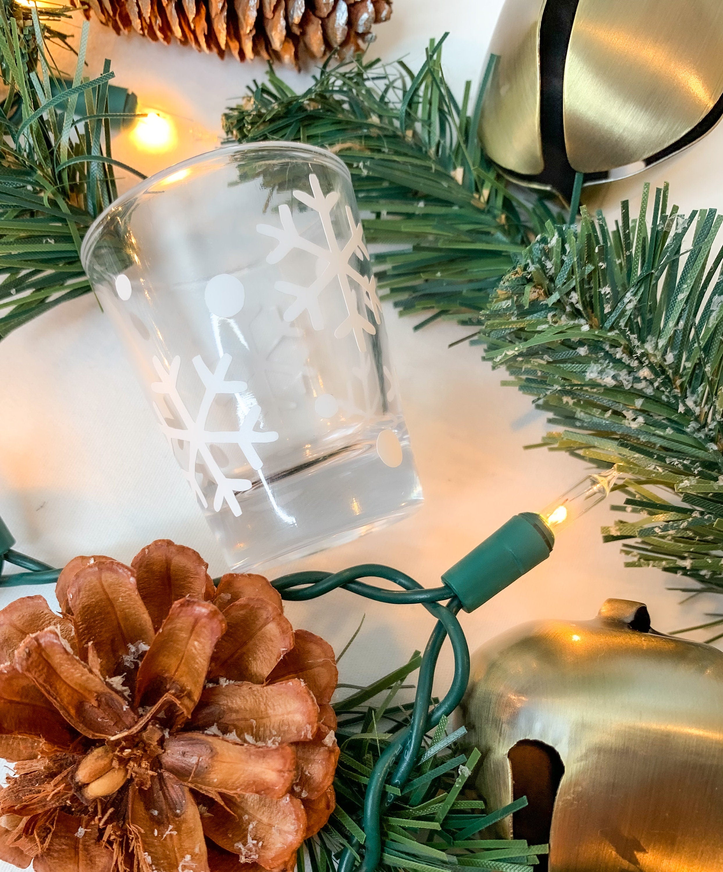 Snowflakes Shot Glass