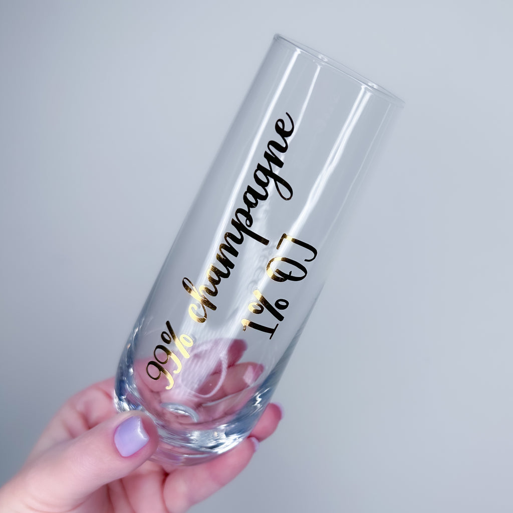 Mimosa Stemless Champagne Glass