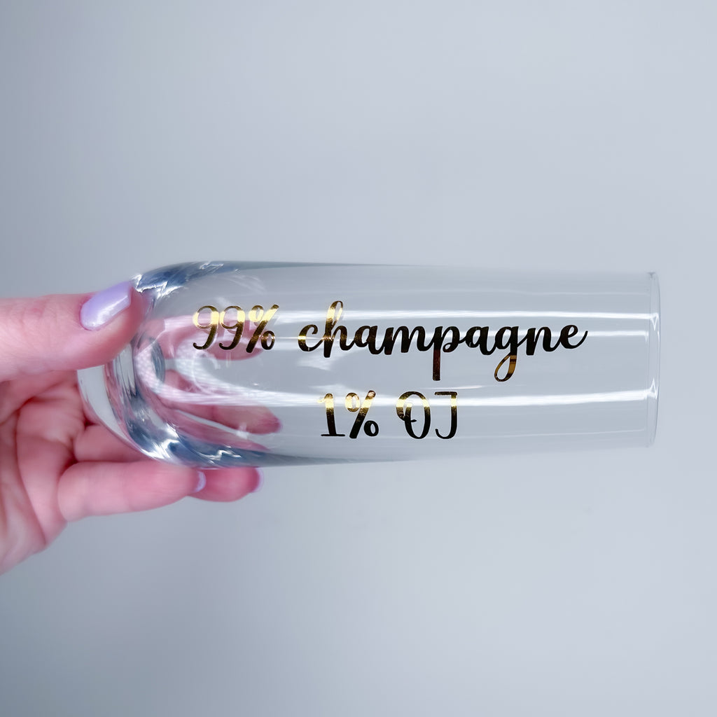 Mimosa Stemless Champagne Glass