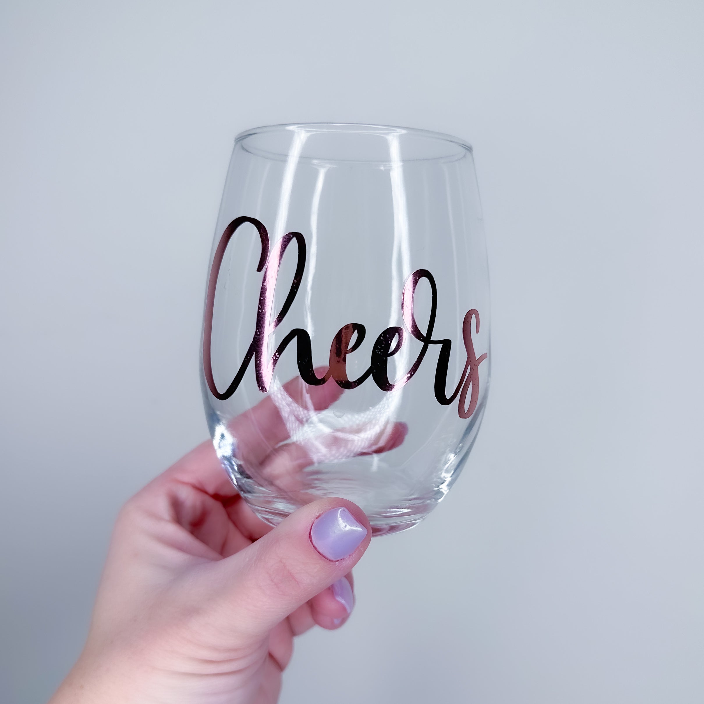 Cheers Stemless Wine Glass