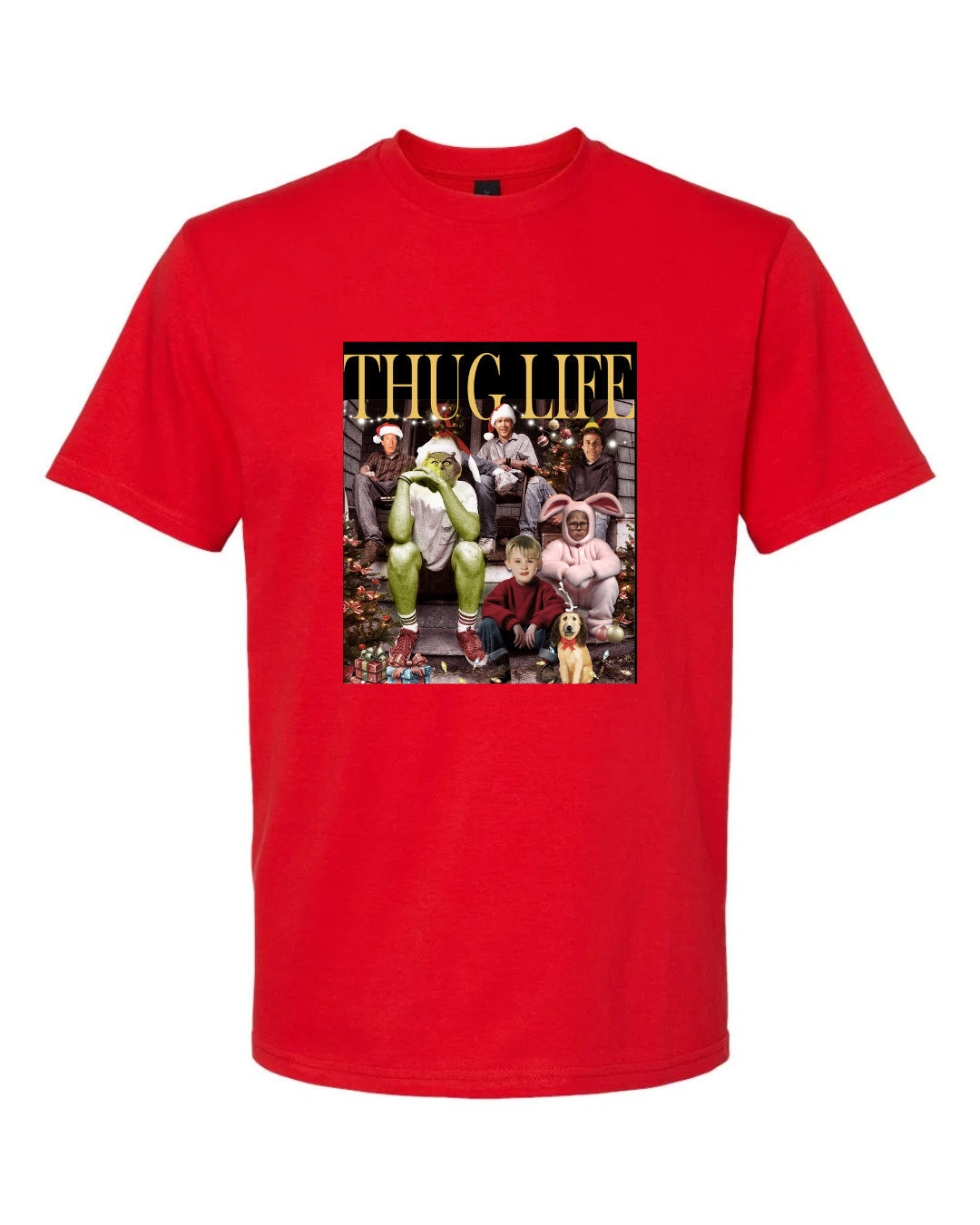 Thug Life with Christmas Icons T-Shirt