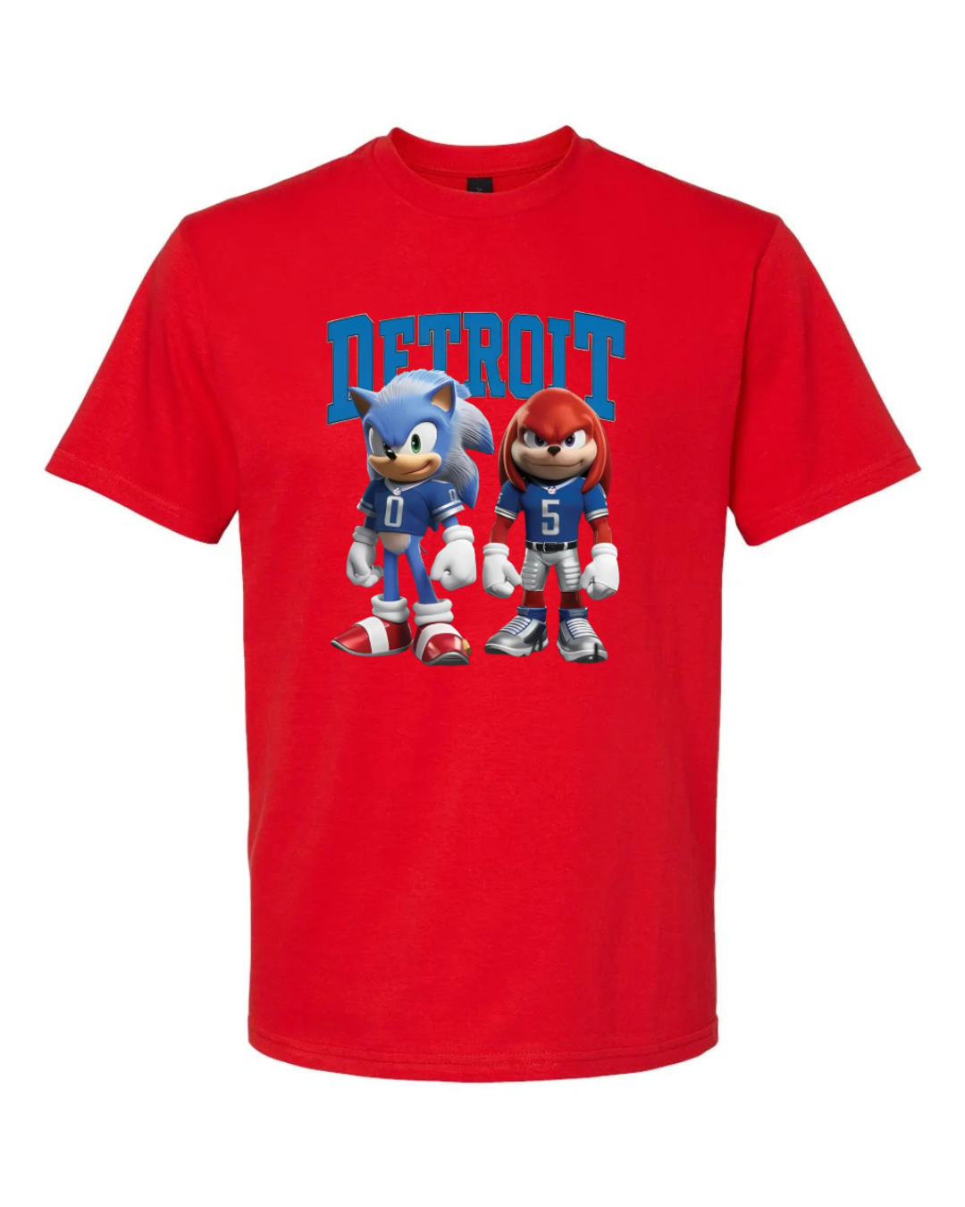 Detroit Lions Sonic & Knuckles T-Shirt