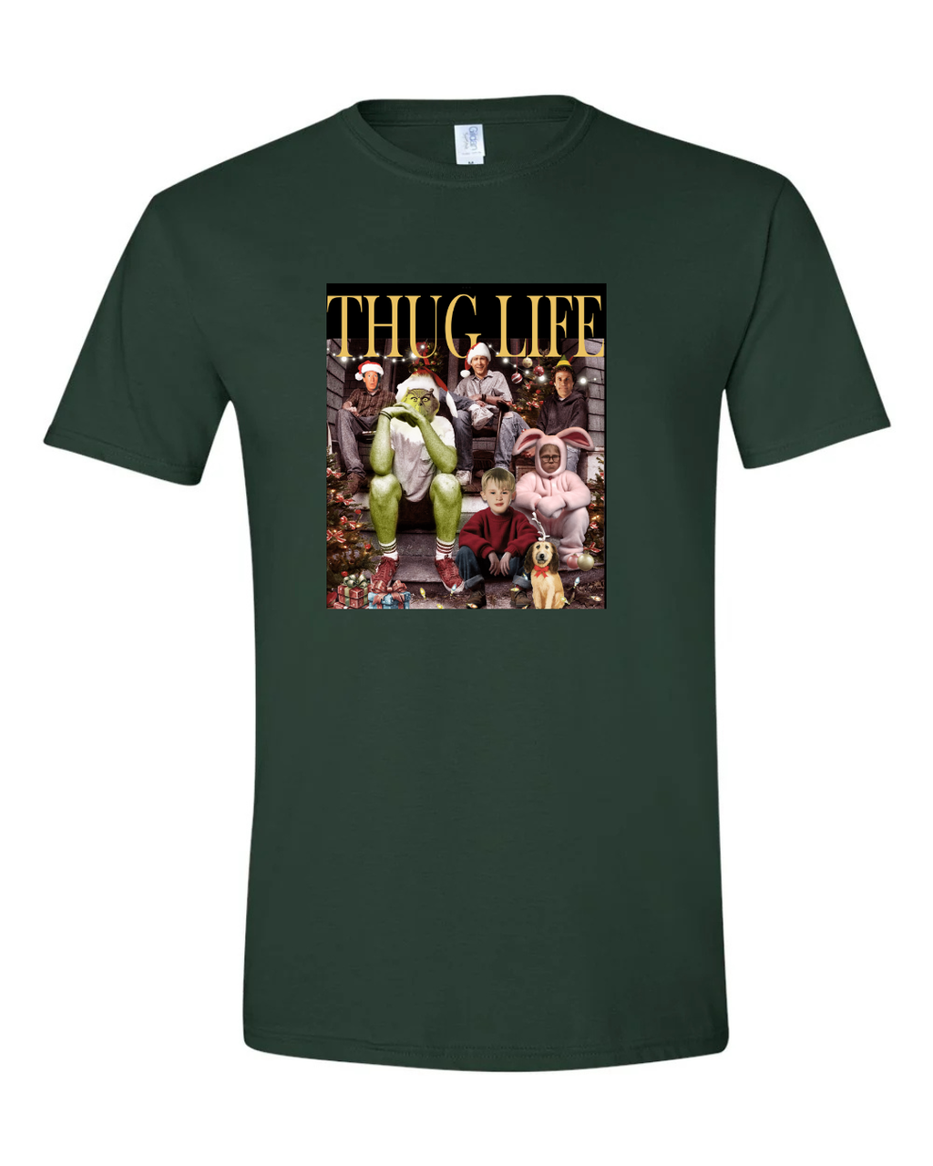 Thug Life with Christmas Icons T-Shirt