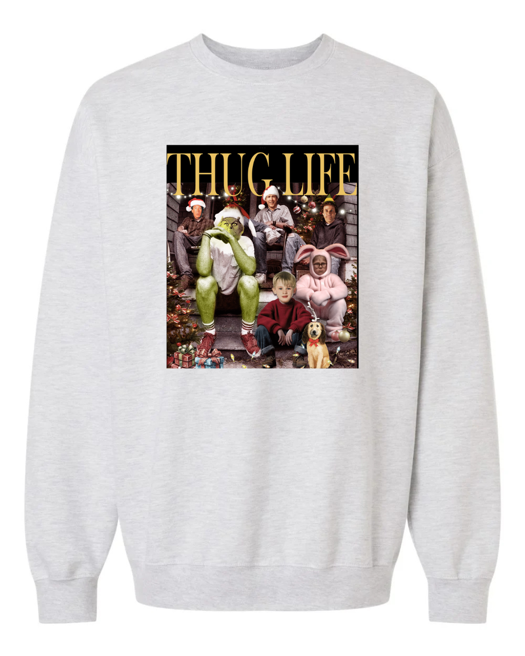 Thug Life with Christmas Icons Sweatshirt
