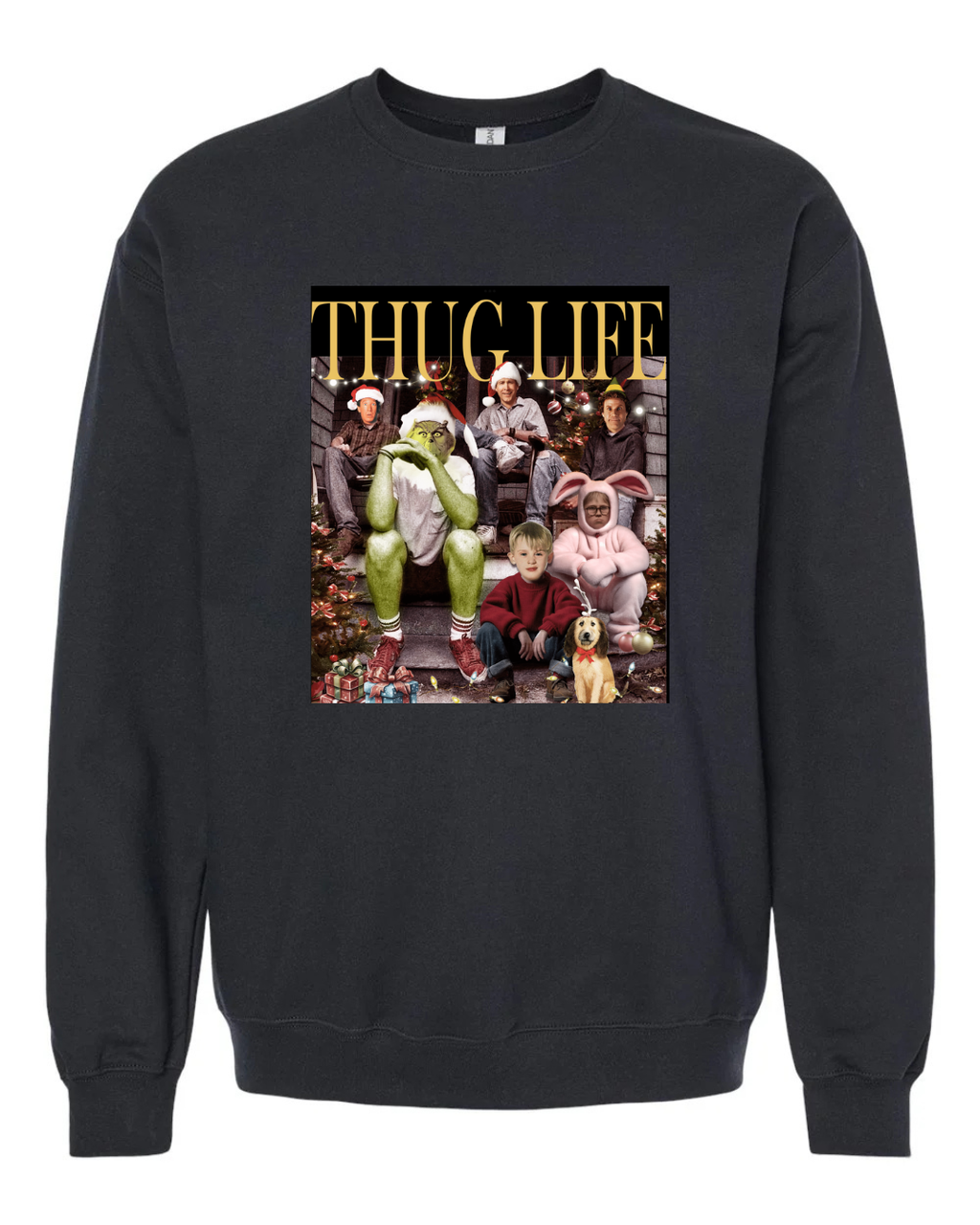 Thug Life with Christmas Icons Sweatshirt
