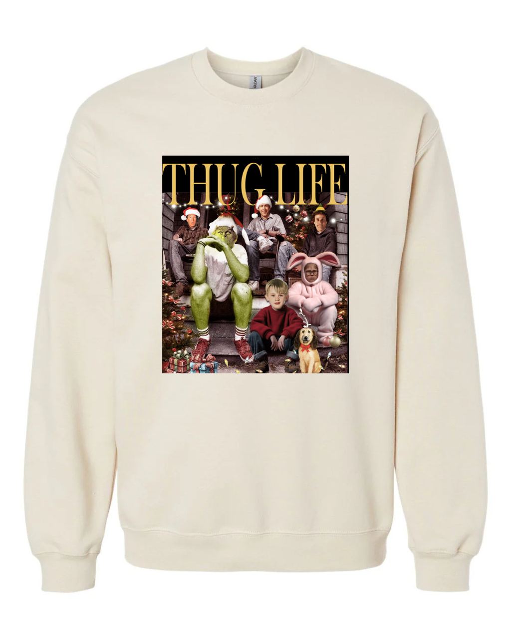 Thug Life with Christmas Icons Sweatshirt