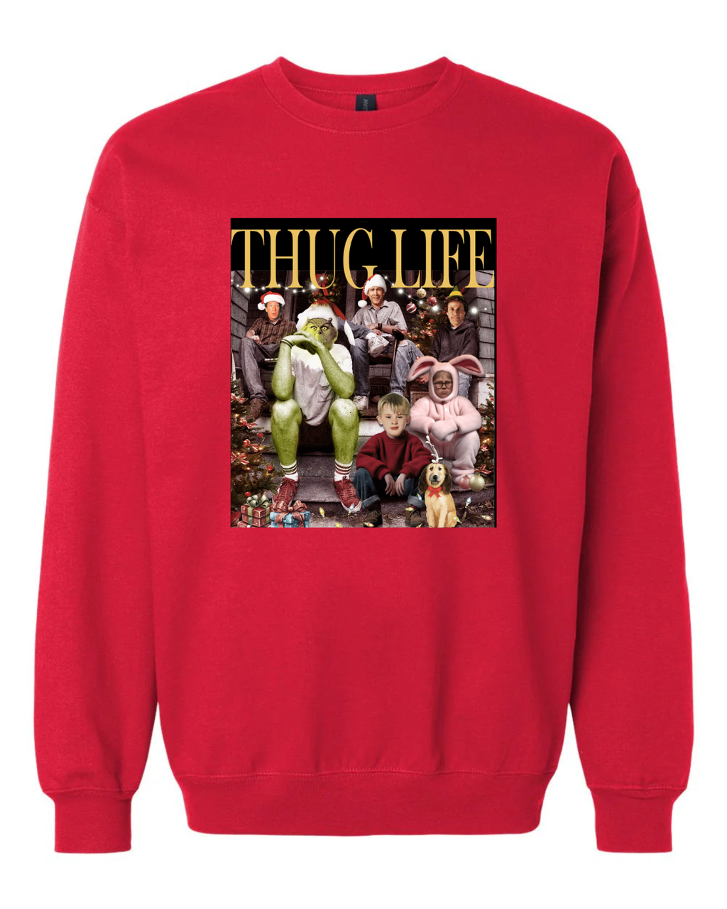 Thug Life with Christmas Icons Sweatshirt
