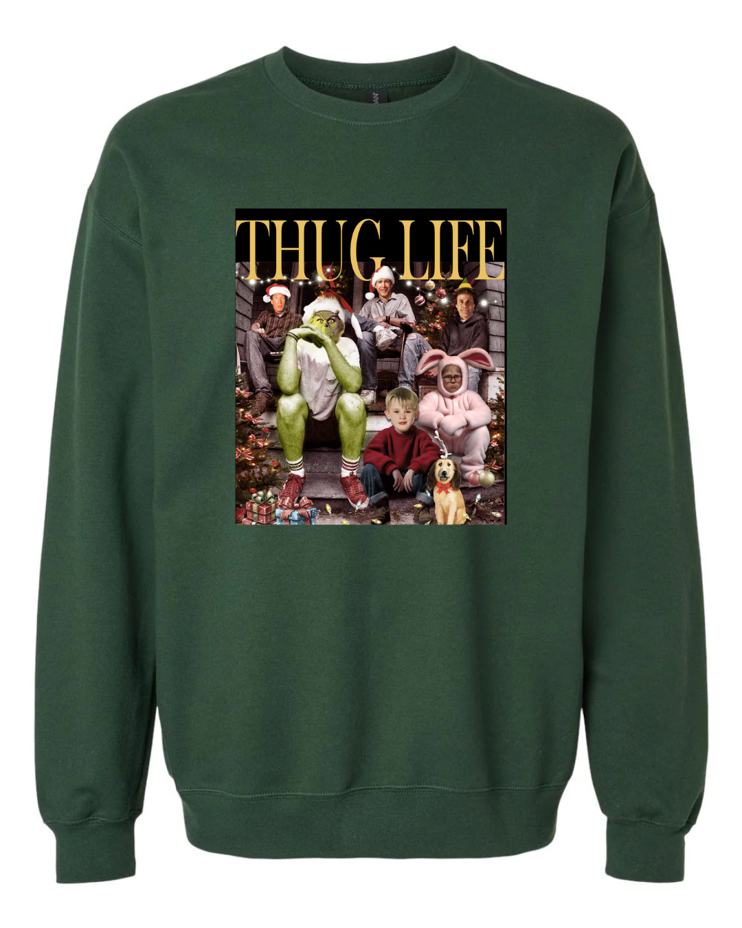 Thug Life with Christmas Icons Sweatshirt