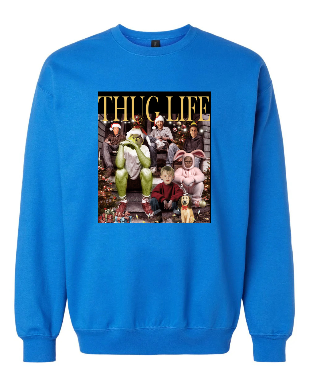 Thug Life with Christmas Icons Sweatshirt