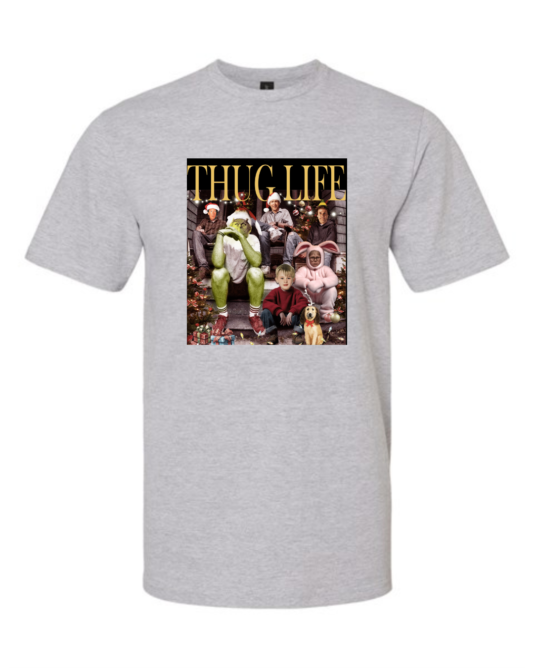 Thug Life with Christmas Icons T-Shirt