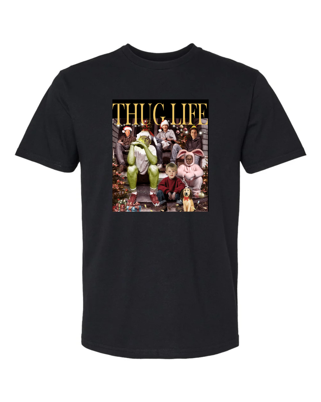 Thug Life with Christmas Icons T-Shirt