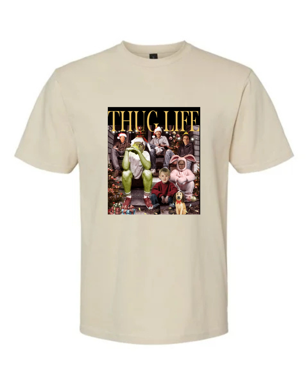 Thug Life with Christmas Icons T-Shirt